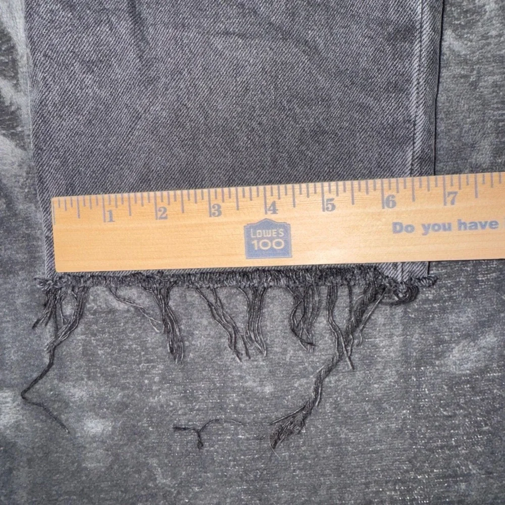 Mens 30x26 Levis 501 Original Fit Jeans Black Good Frayed Hem Button Fly 868